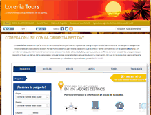 Tablet Screenshot of loreniatours.com